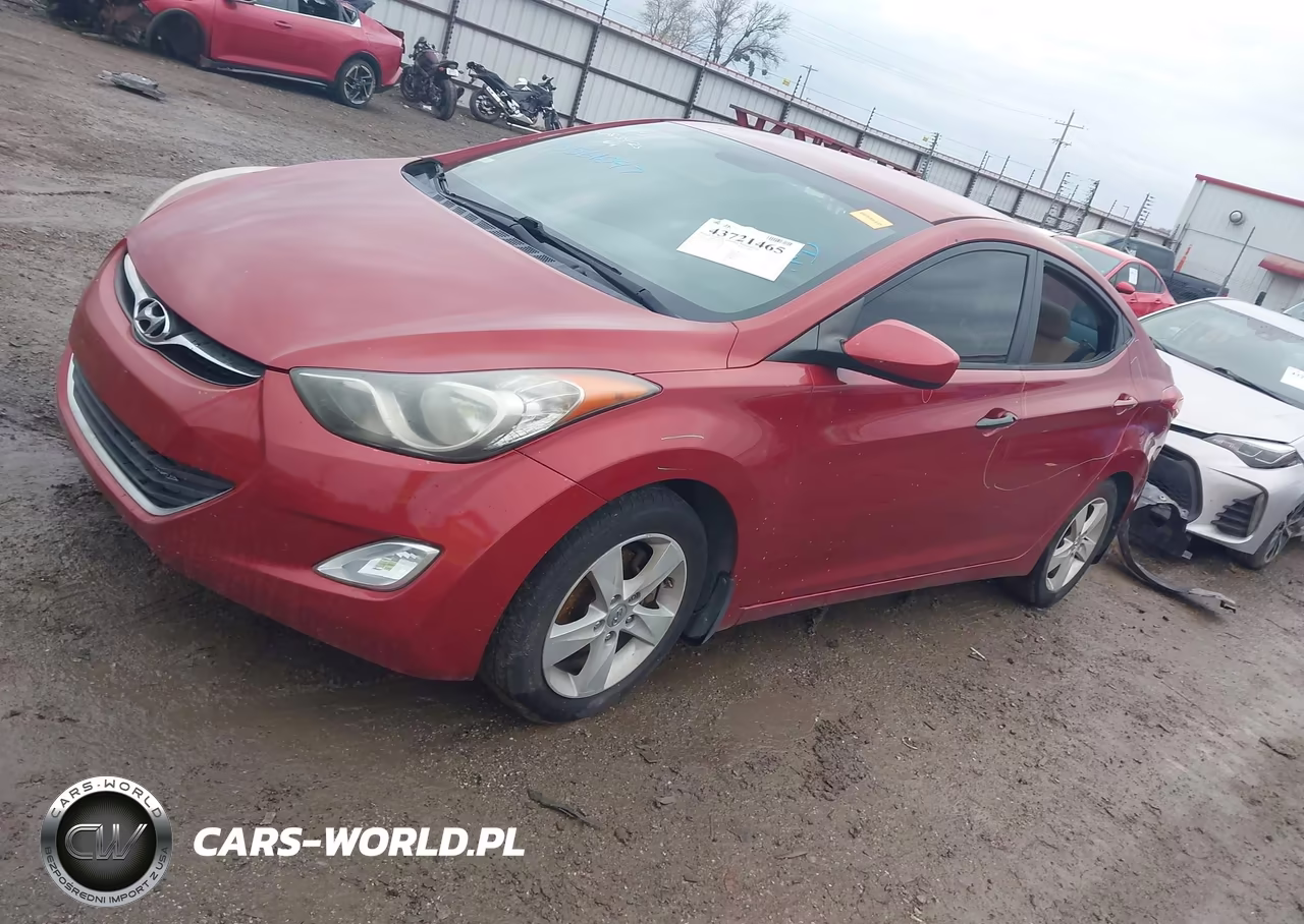 2012 Hyundai Elantra Gls (Ulsan Plant) VIN:KMHDH4AE4CU467118 - 2