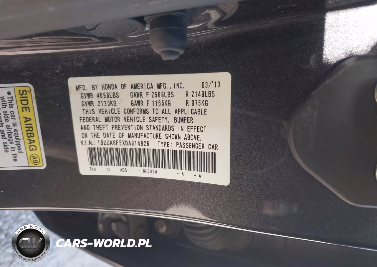 2013 Acura Tl 3.5 VIN:19UUA8F5XDA014926 - 9