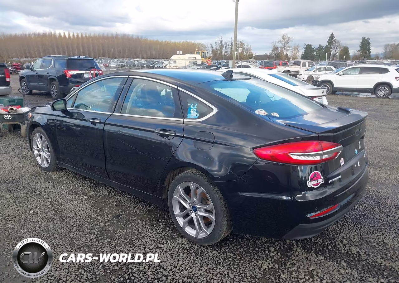 2020 Ford Fusion Hybrid Titanium VIN:3FA6P0RU4LR182405 - 3