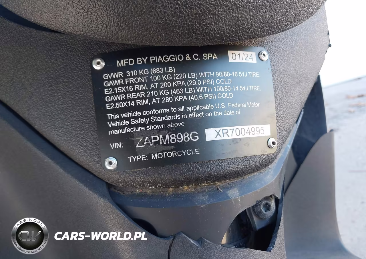 2024 Piaggio Liberty 150-150 S VIN:ZAPM898GXR7004995 - 10