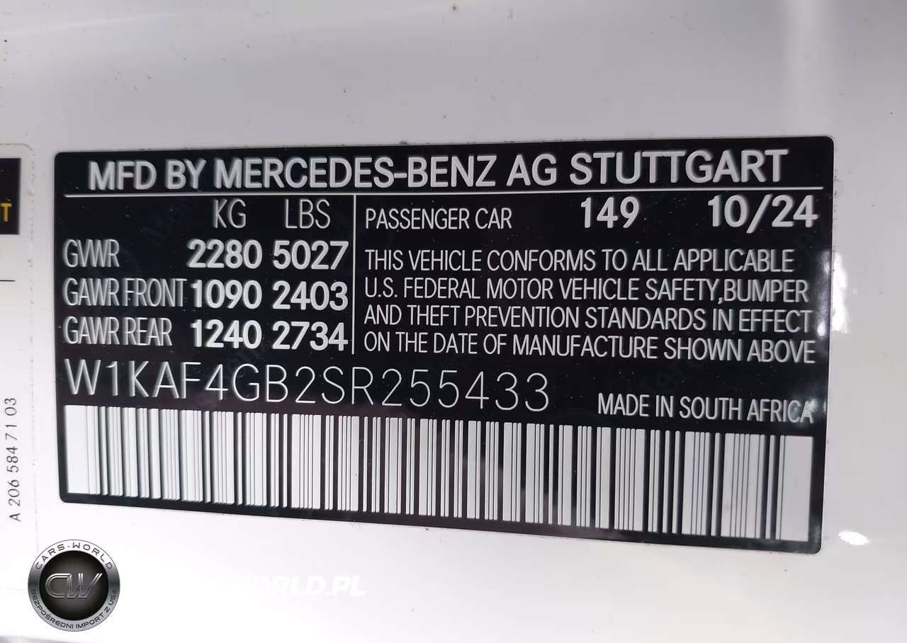 2025 Mercedes-Benz C 300 VIN:W1KAF4GB2SR255433 - 9