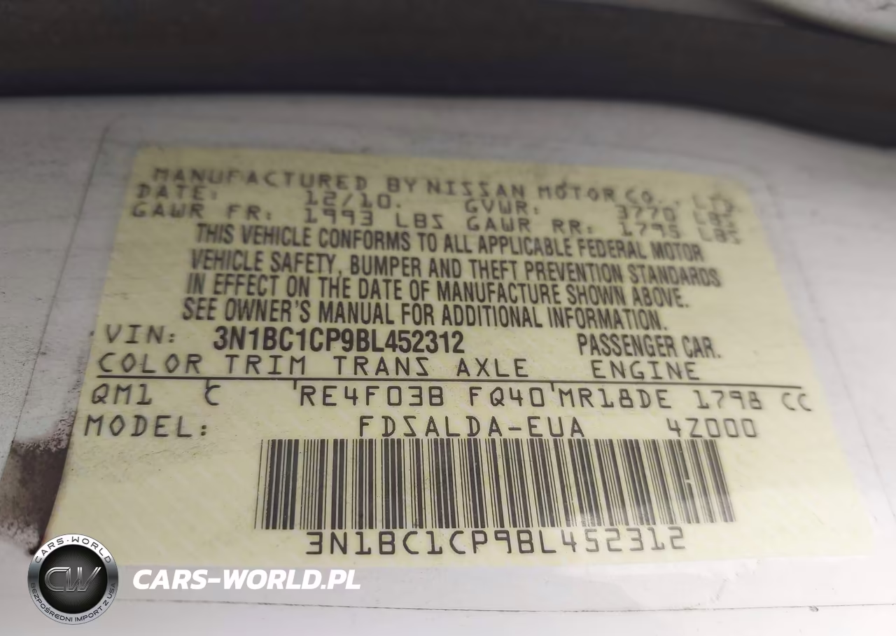 2011 Nissan Versa 1.8S VIN:3N1BC1CP9BL452312 - 9