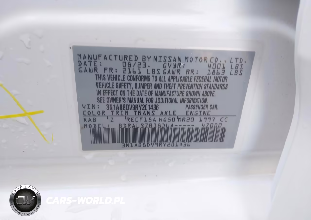 2024 Nissan Sentra Sr Xtronic Cvt VIN:3N1AB8DV9RY201436 - 9