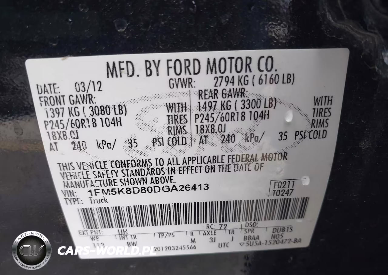 2013 Ford Explorer Xlt VIN:1FM5K8D80DGA26413 - 9