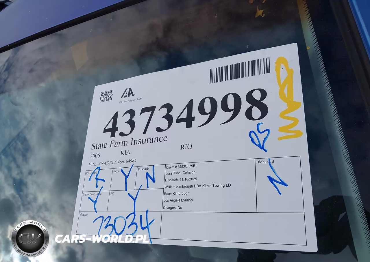 2006 Kia Rio Lx VIN:KNADE123466164984 - 18