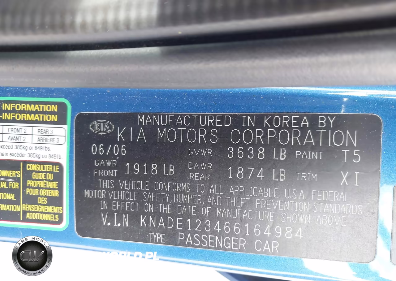 2006 Kia Rio Lx VIN:KNADE123466164984 - 9