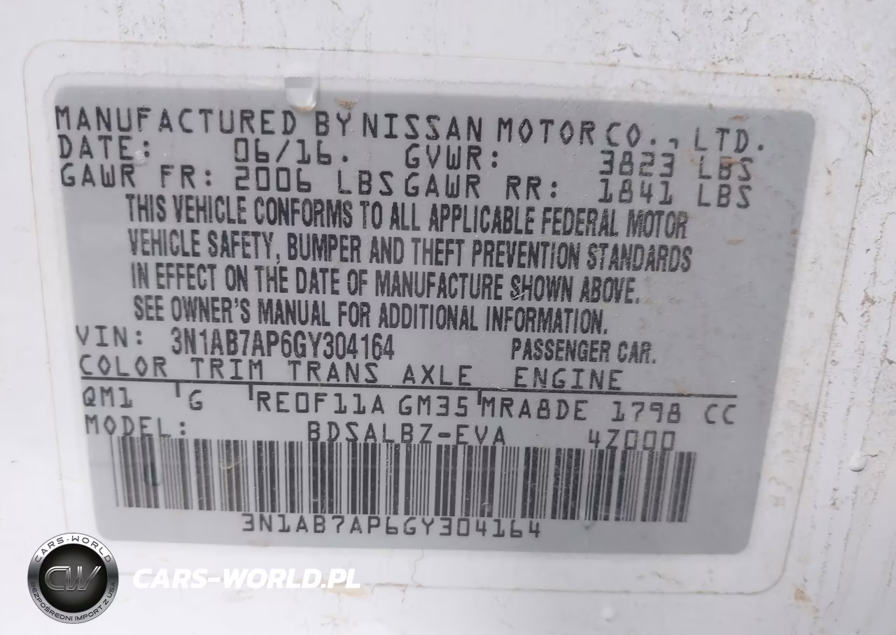 2016 Nissan Sentra S VIN:3N1AB7AP6GY304164 - 9