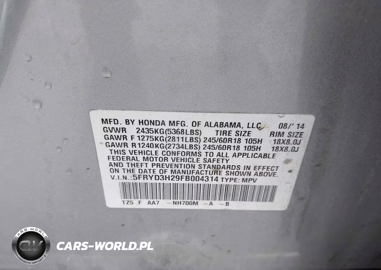2015 Acura Mdx VIN:5FRYD3H29FB004314 - 9