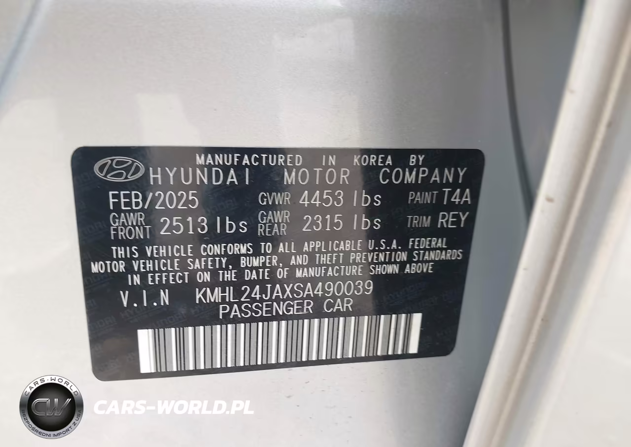 2025 Hyundai Sonata Se VIN:KMHL24JAXSA490039 - 9