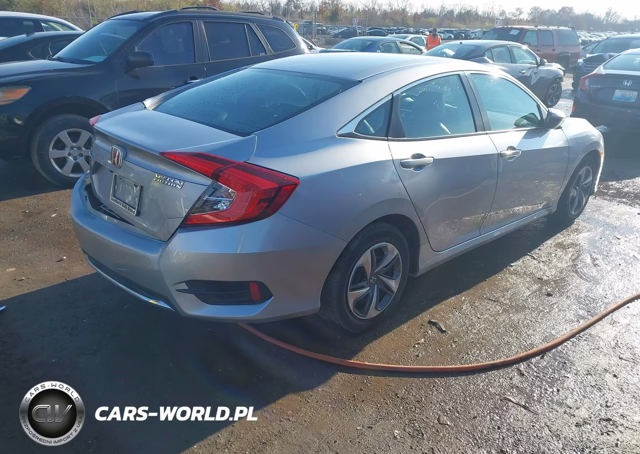 2019 Honda Civic Lx VIN:2HGFC2F60KH518585 - 4