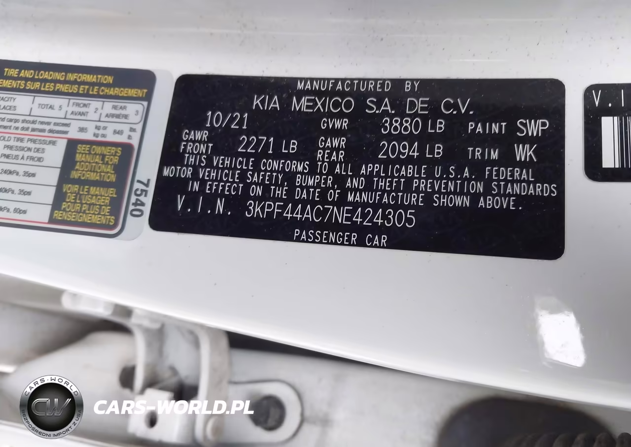 2022 Kia Forte Gt VIN:3KPF44AC7NE424305 - 9