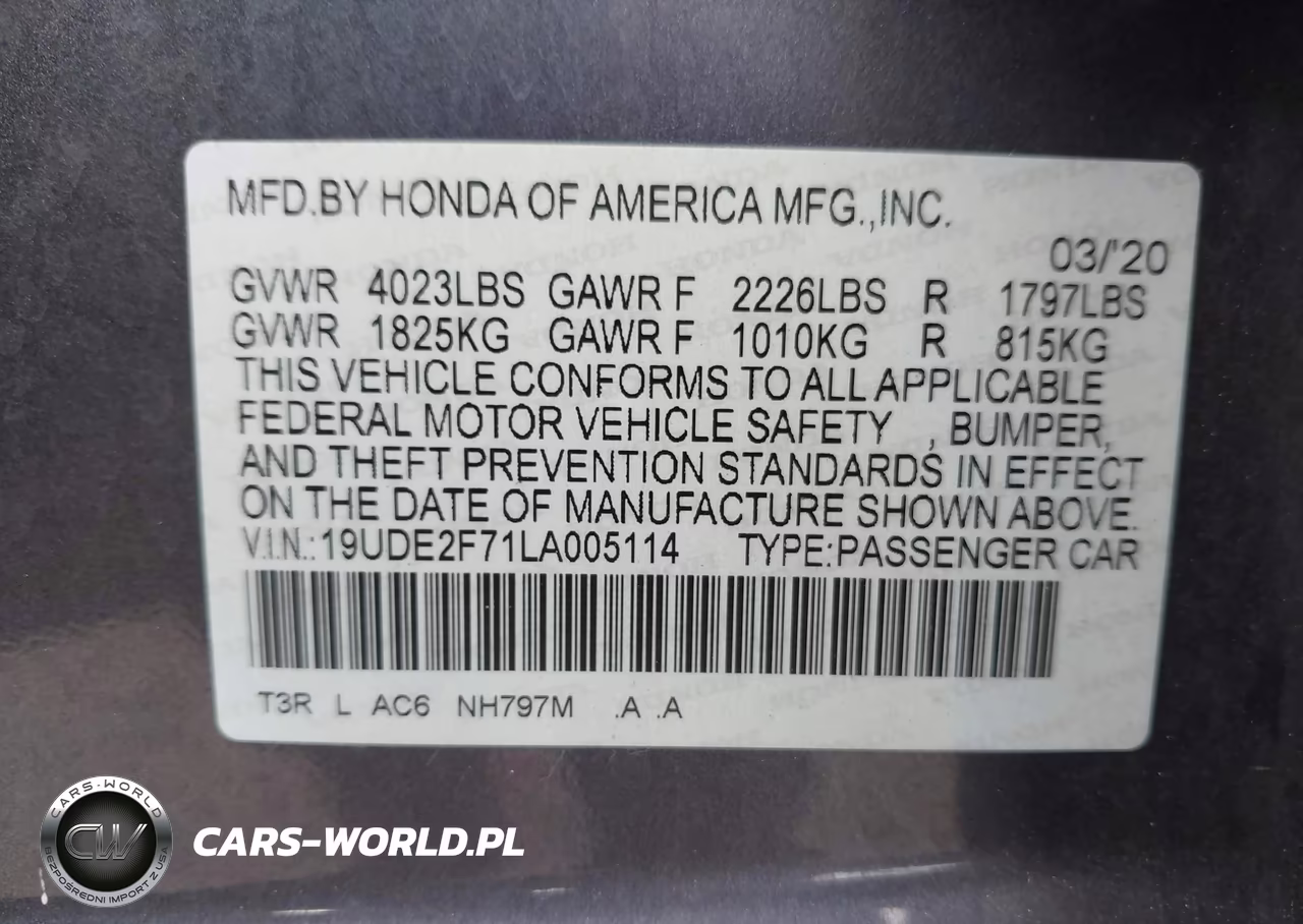 2020 Acura Ilx Premium Package-Technology Package VIN:19UDE2F71LA005114 - 9