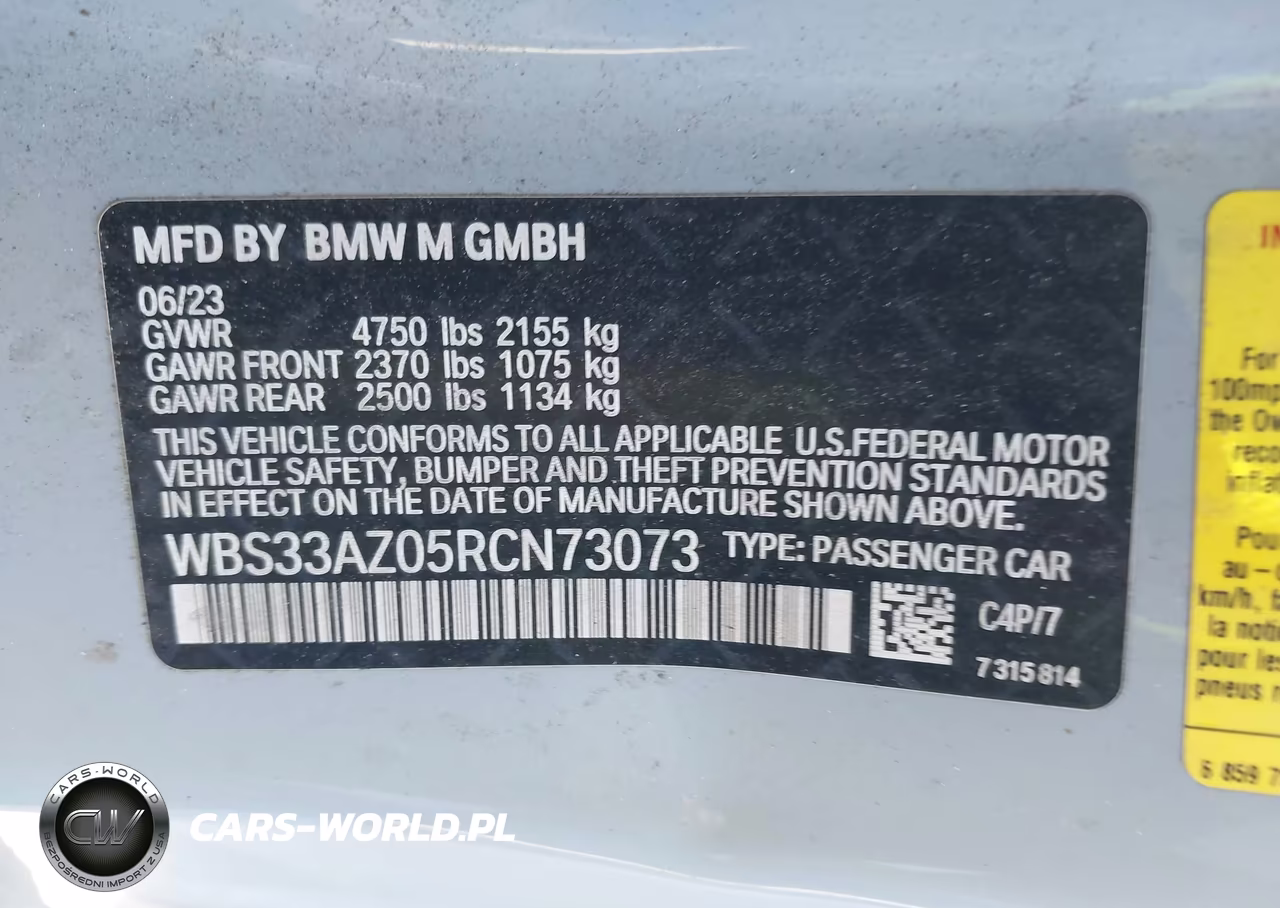 2024 BMW M4 Competition VIN:WBS33AZ05RCN73073 - 9