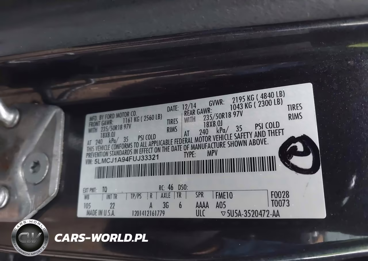 2015 Lincoln Mkc VIN:5LMCJ1A94FUJ33321 - 9