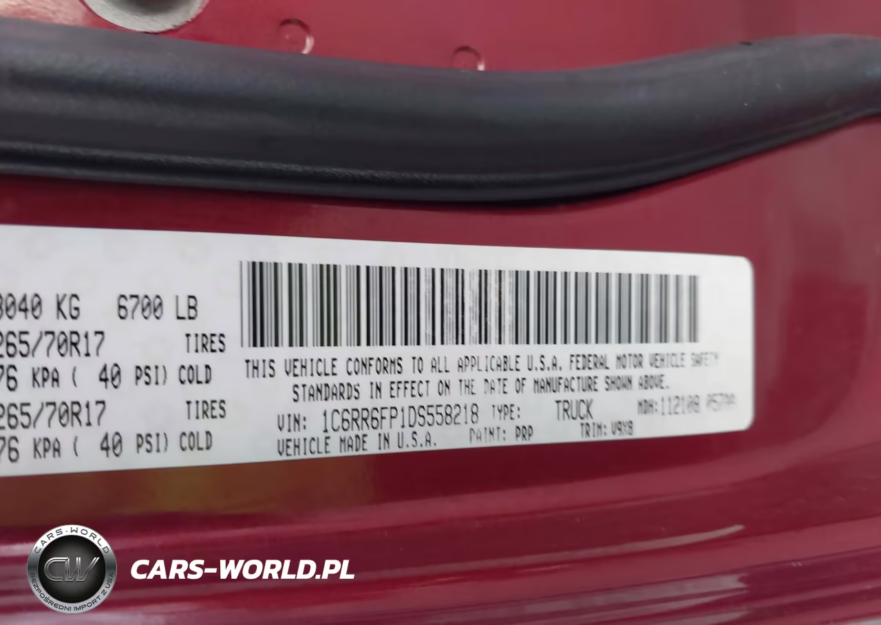 2013 Ram 1500 Tradesman VIN:1C6RR6FP1DS558218 - 9