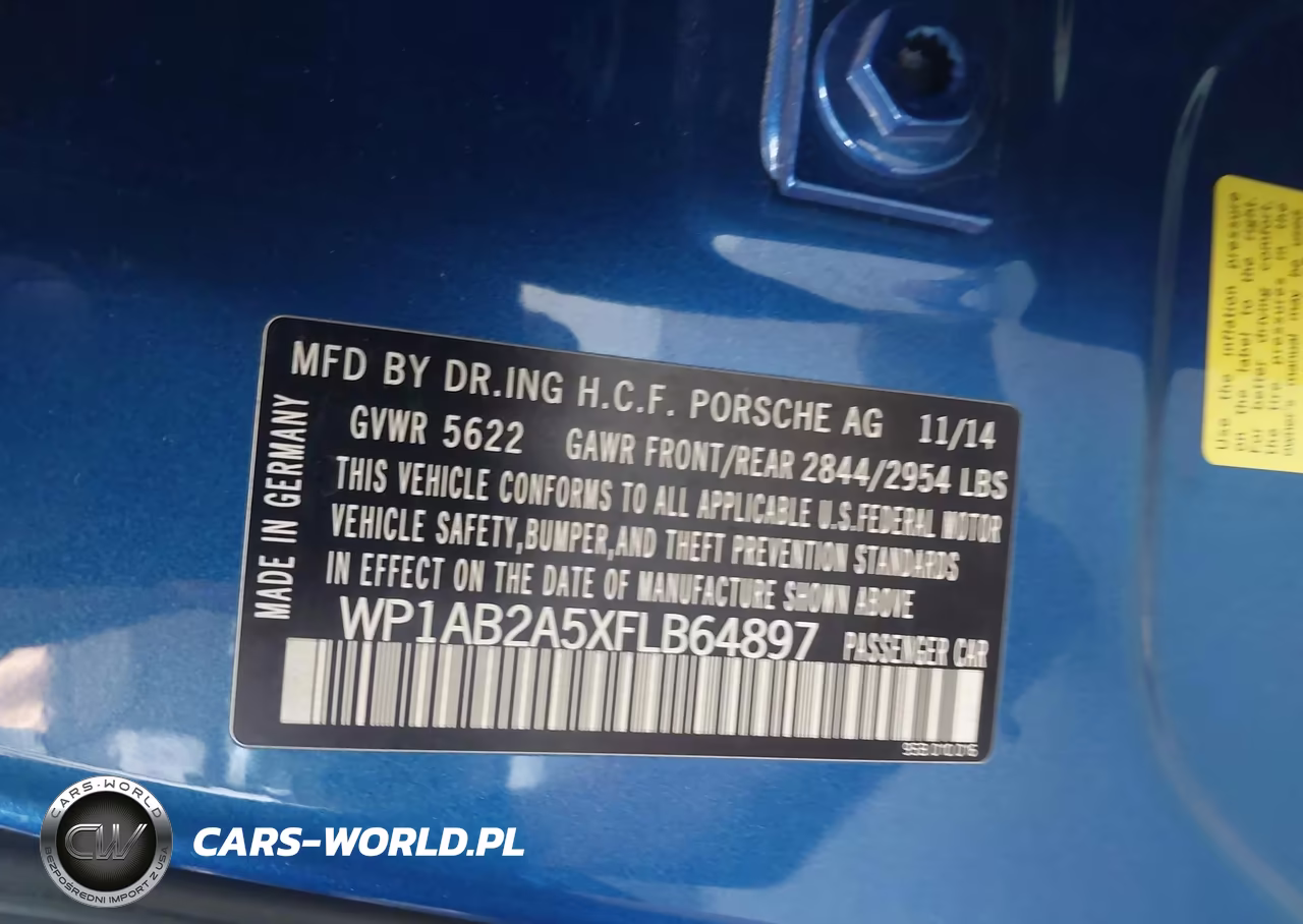 2015 Porsche Macan S VIN:WP1AB2A5XFLB64897 - 9