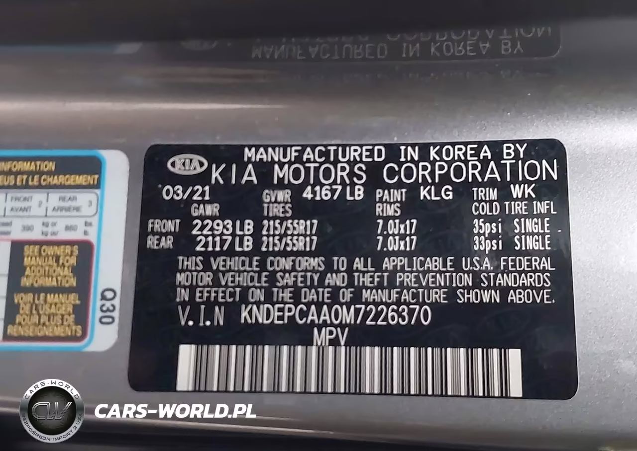 2021 Kia Seltos Lx VIN:KNDEPCAA0M7226370 - 9