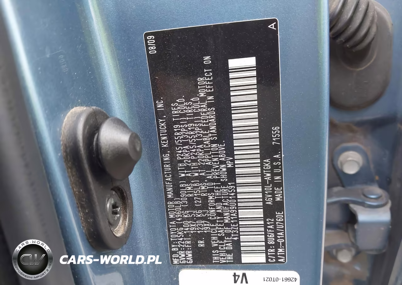2009 Toyota Venza VIN:4T3ZE11A99U014591 - 9