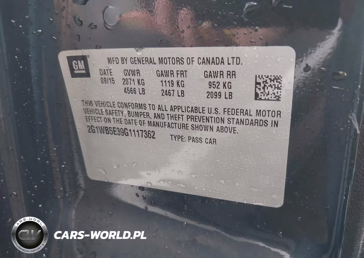 2016 Chevrolet Impala Limited Lt VIN:2G1WB5E39G1117362 - 9