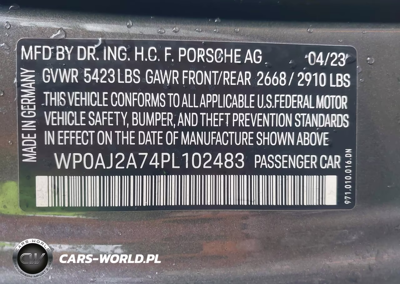 2023 Porsche Panamera 4-4 Platinum Edition-Platinum Edition VIN:WP0AJ2A74PL102483 - 9