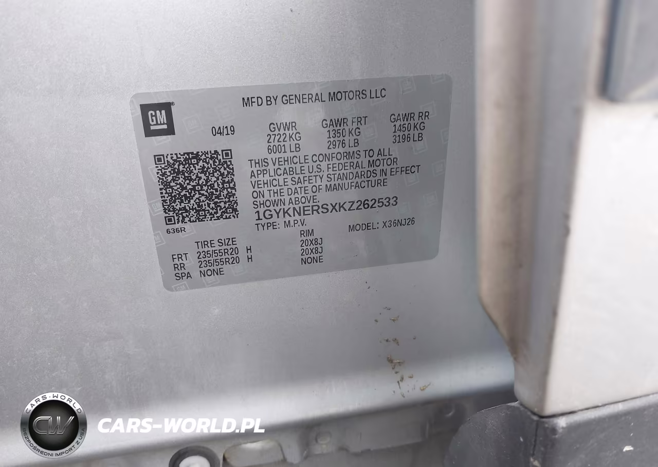 2019 Cadillac Xt5 Premium Luxury VIN:1GYKNERSXKZ262533 - 9