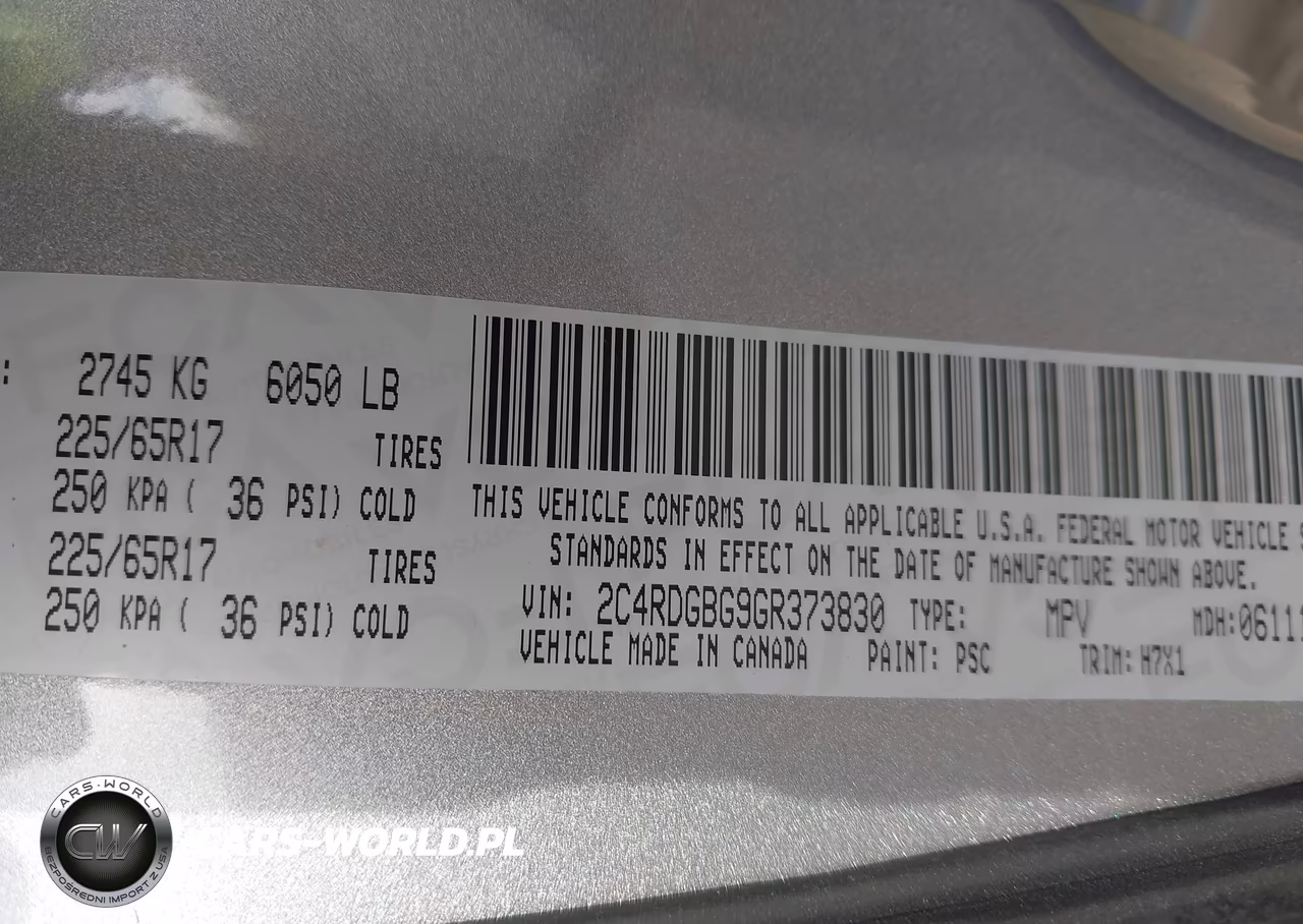 2016 Dodge Grand Caravan Se VIN:2C4RDGBG9GR373830 - 9