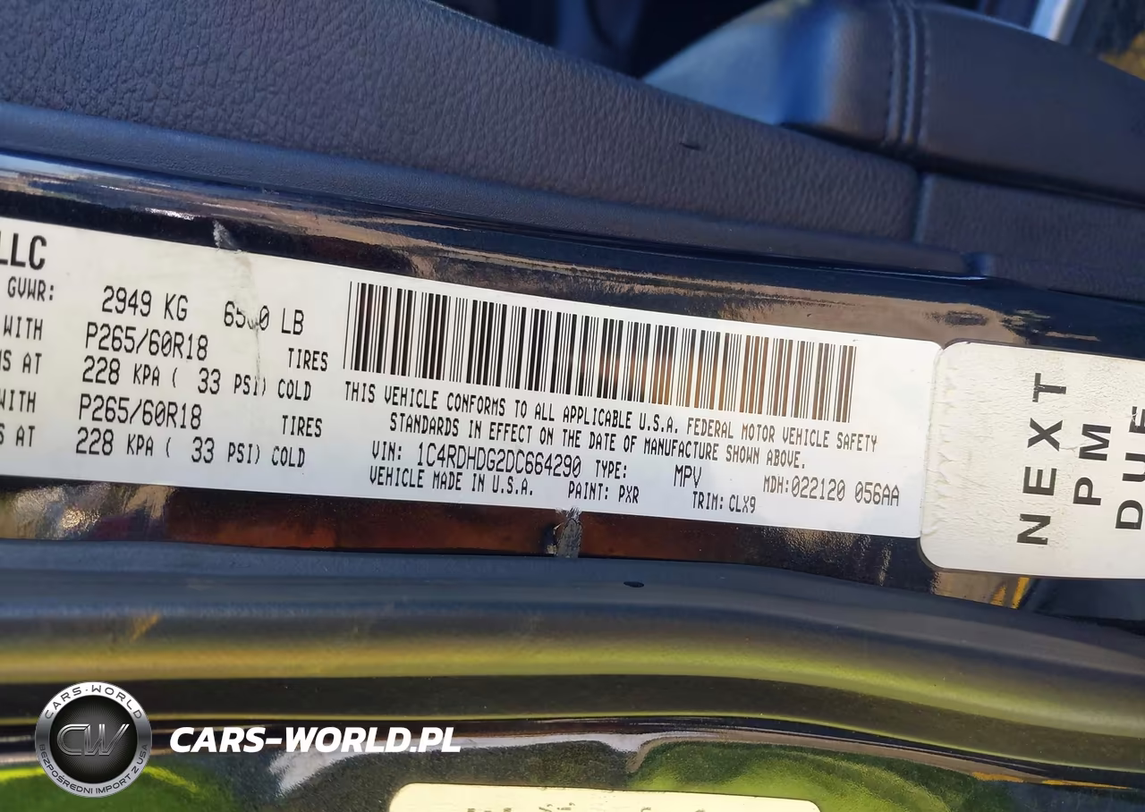 2013 Dodge Durango Crew VIN:1C4RDHDG2DC664290 - 9