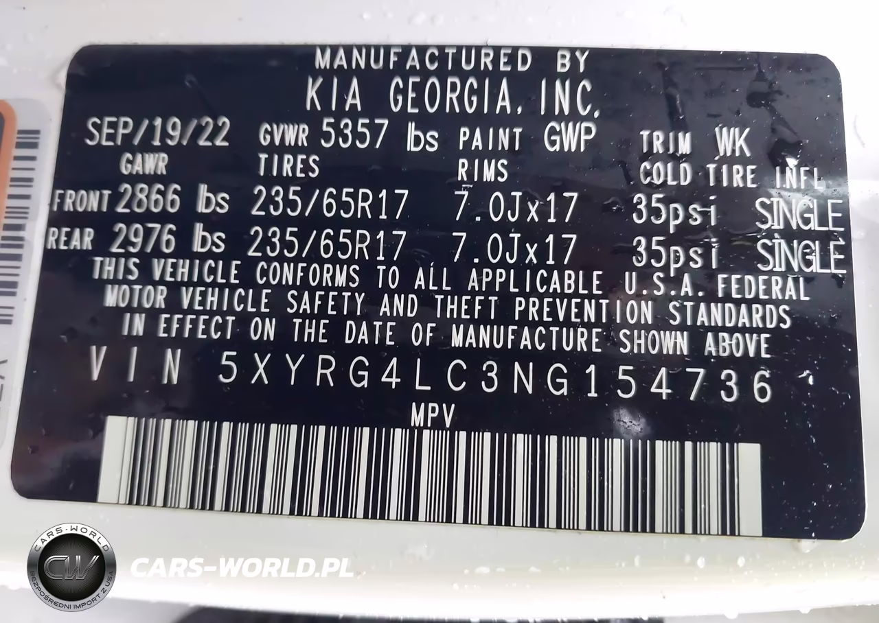 2022 Kia Sorento Lx VIN:5XYRG4LC3NG154736 - 9