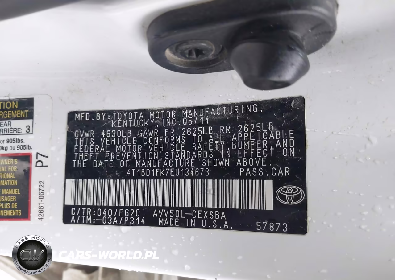 2014 Toyota Camry Hybrid Se Limited Edition VIN:4T1BD1FK7EU134673 - 9