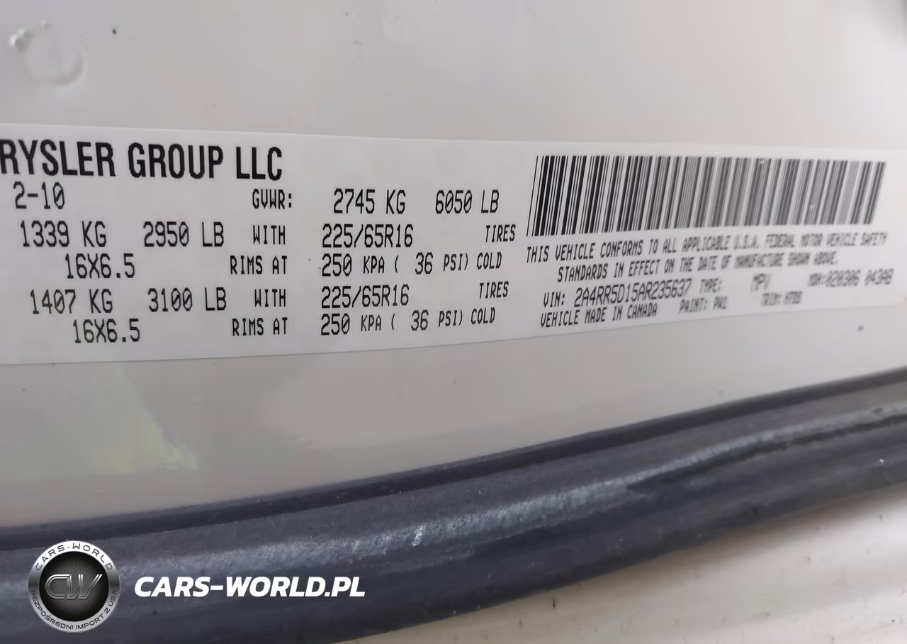 2010 Chrysler Town & Country Touring VIN:2A4RR5D15AR235637 - 9