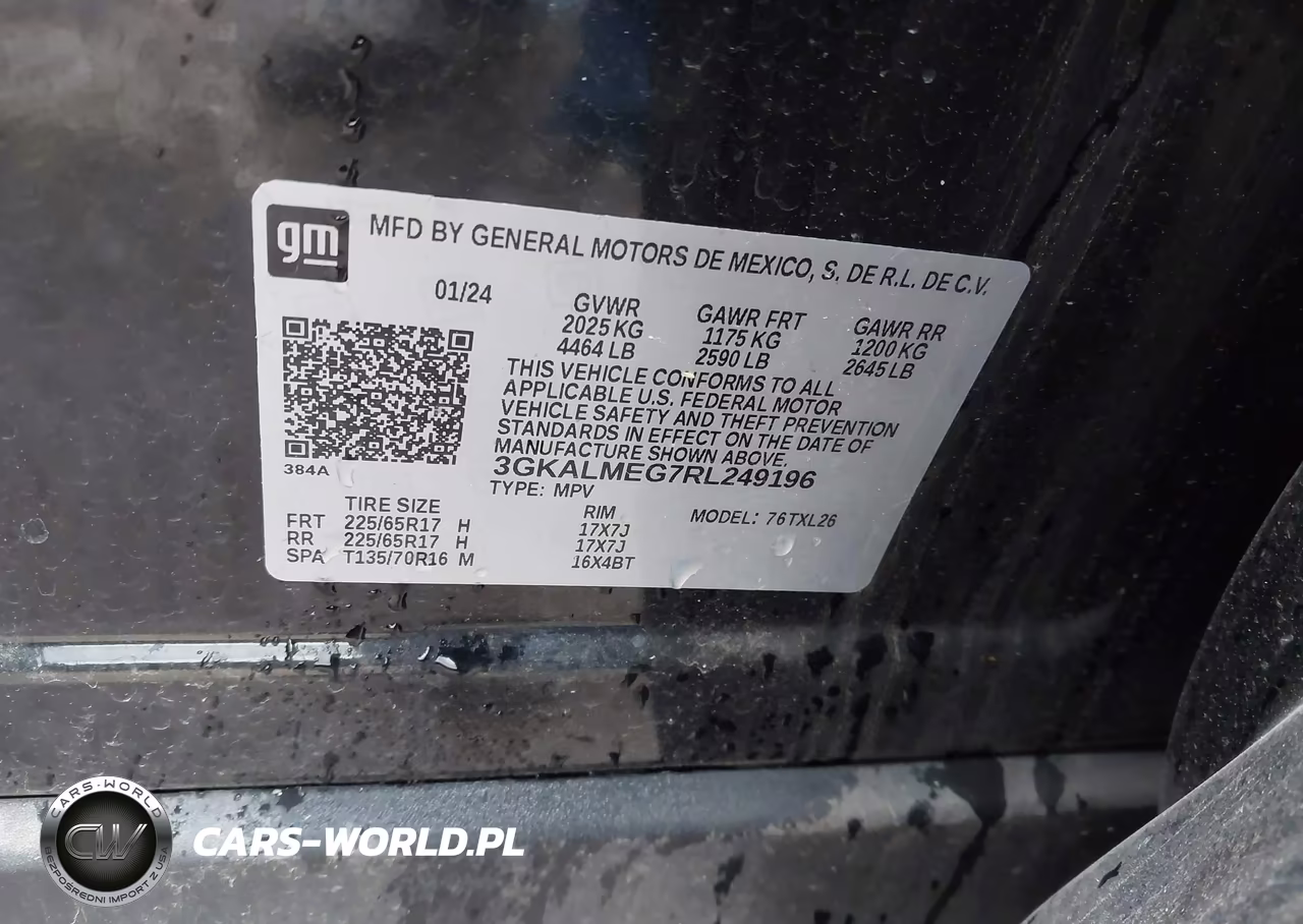 2024 GMC Terrain Fwd Sle VIN:3GKALMEG7RL249196 - 9