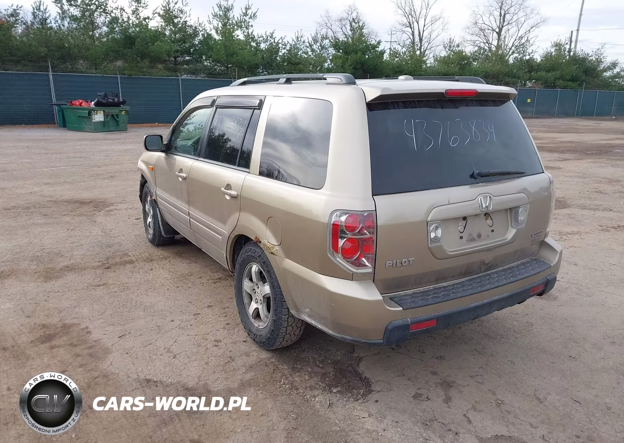 2006 Honda Pilot Ex-L VIN:2HKYF18586H559430 - 3