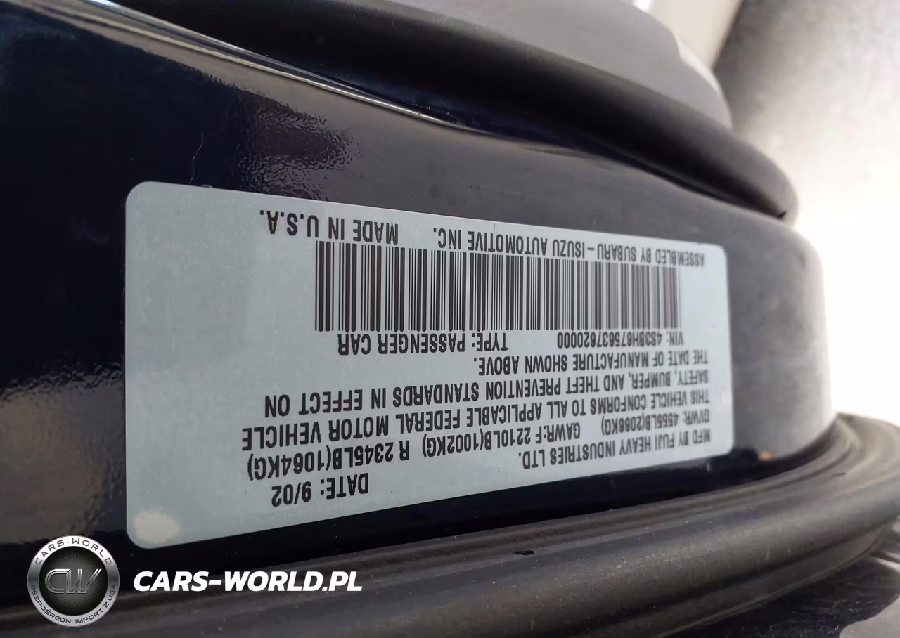 2003 Subaru Outback VIN:4S3BH675637620000 - 9