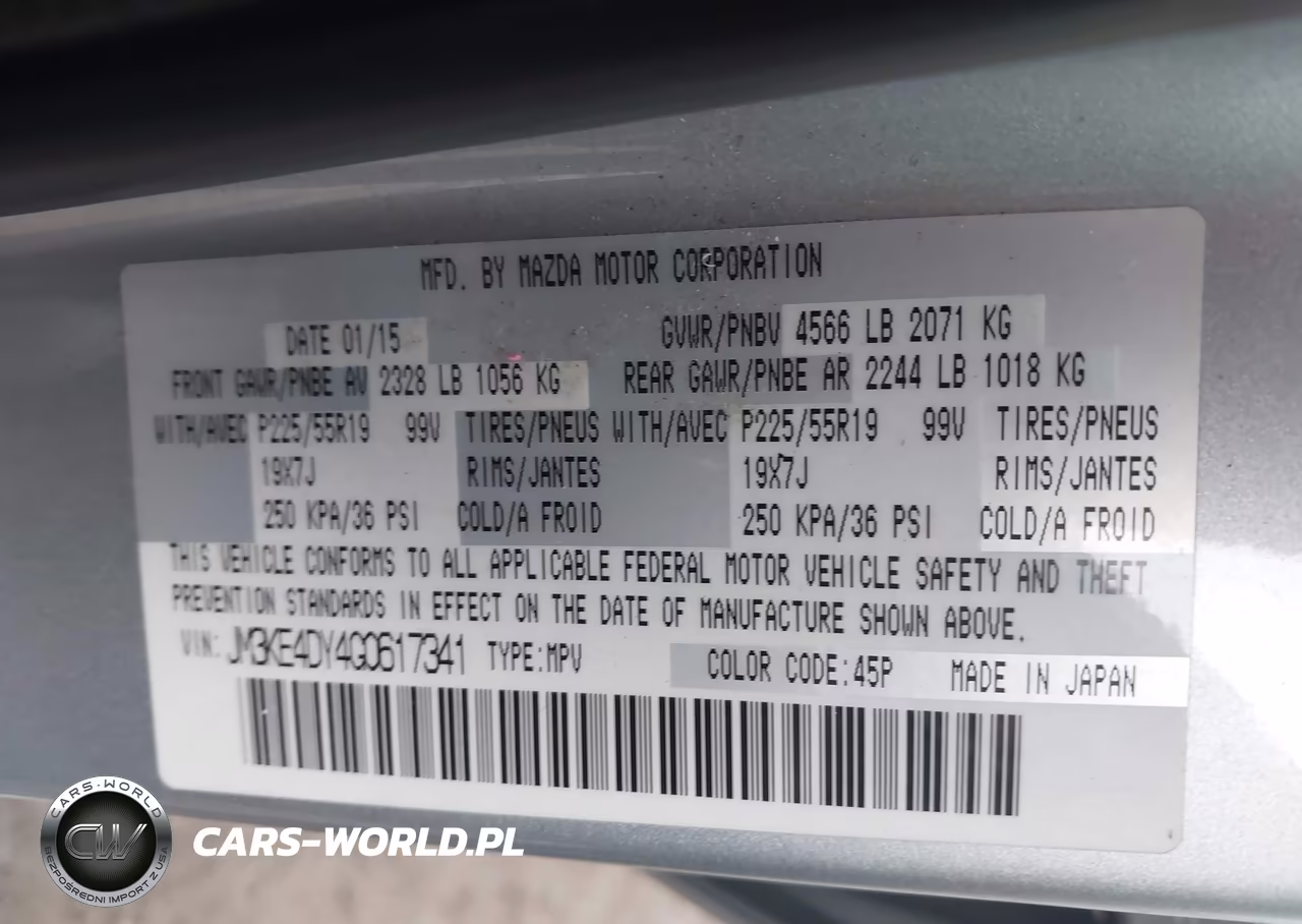 2016 Mazda Cx-5 Grand Touring VIN:JM3KE4DY4G0617341 - 9