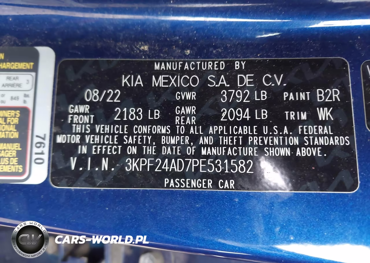 2023 Kia Forte Lxs VIN:3KPF24AD7PE531582 - 9