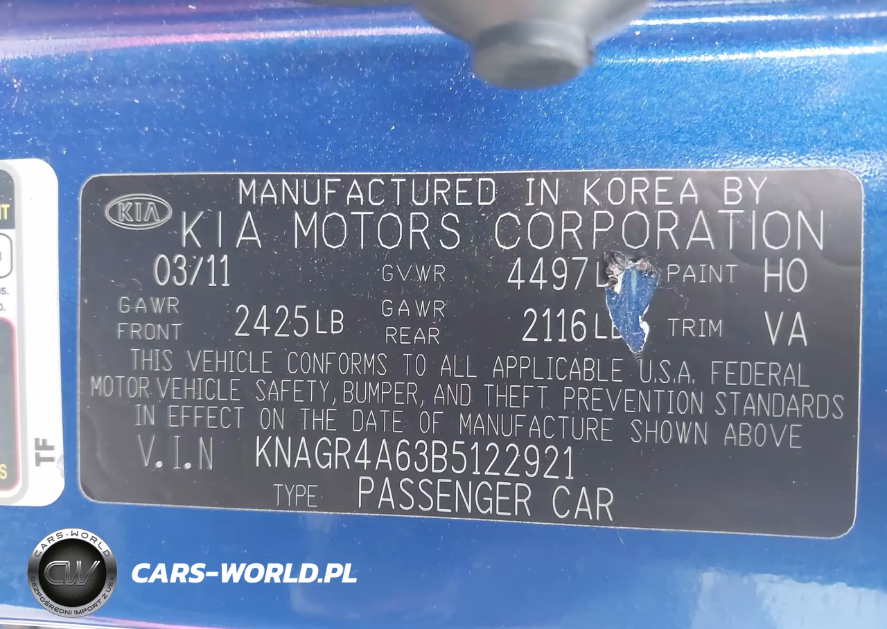 2011 Kia Optima Sx VIN:KNAGR4A63B5122921 - 9