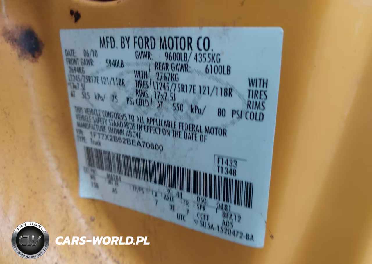 2011 Ford F-250 Xl VIN:1FT7X2B62BEA70600 - 9