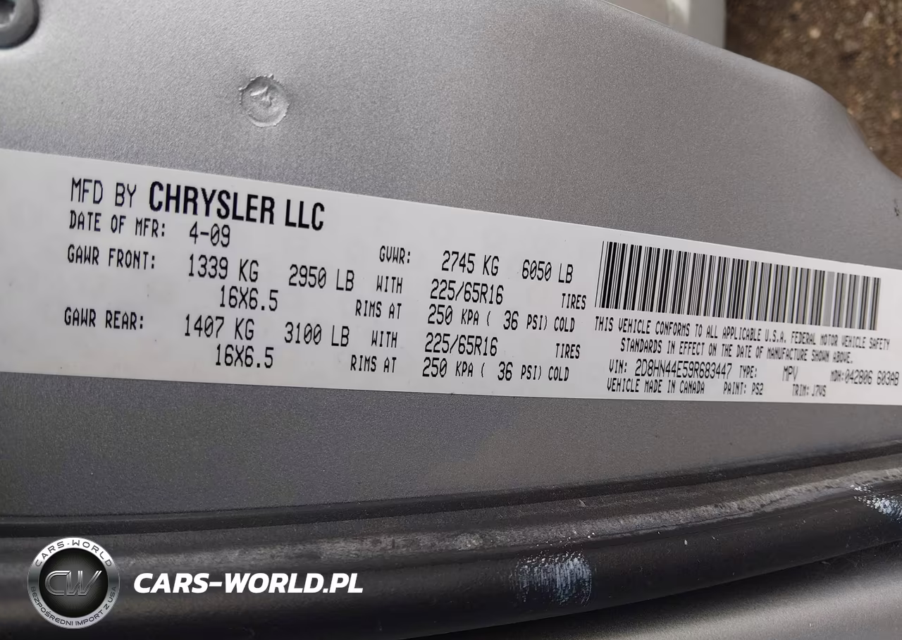 2009 Dodge Grand Caravan Se VIN:2D8HN44E59R683447 - 9