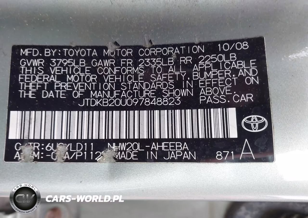 2009 Toyota Prius VIN:JTDKB20U097848823 - 9