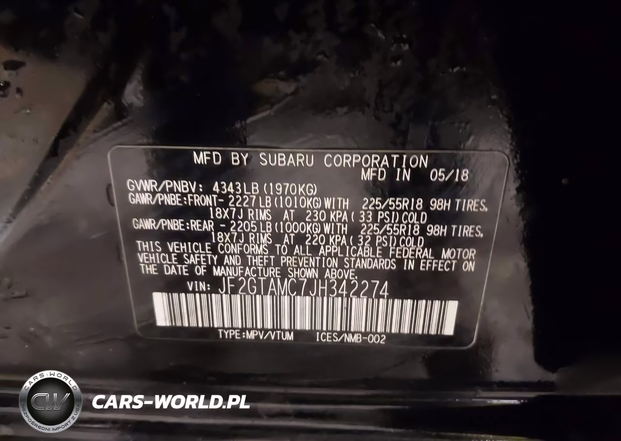 2018 Subaru Crosstrek 2.0I Limited VIN:JF2GTAMC7JH342274 - 9