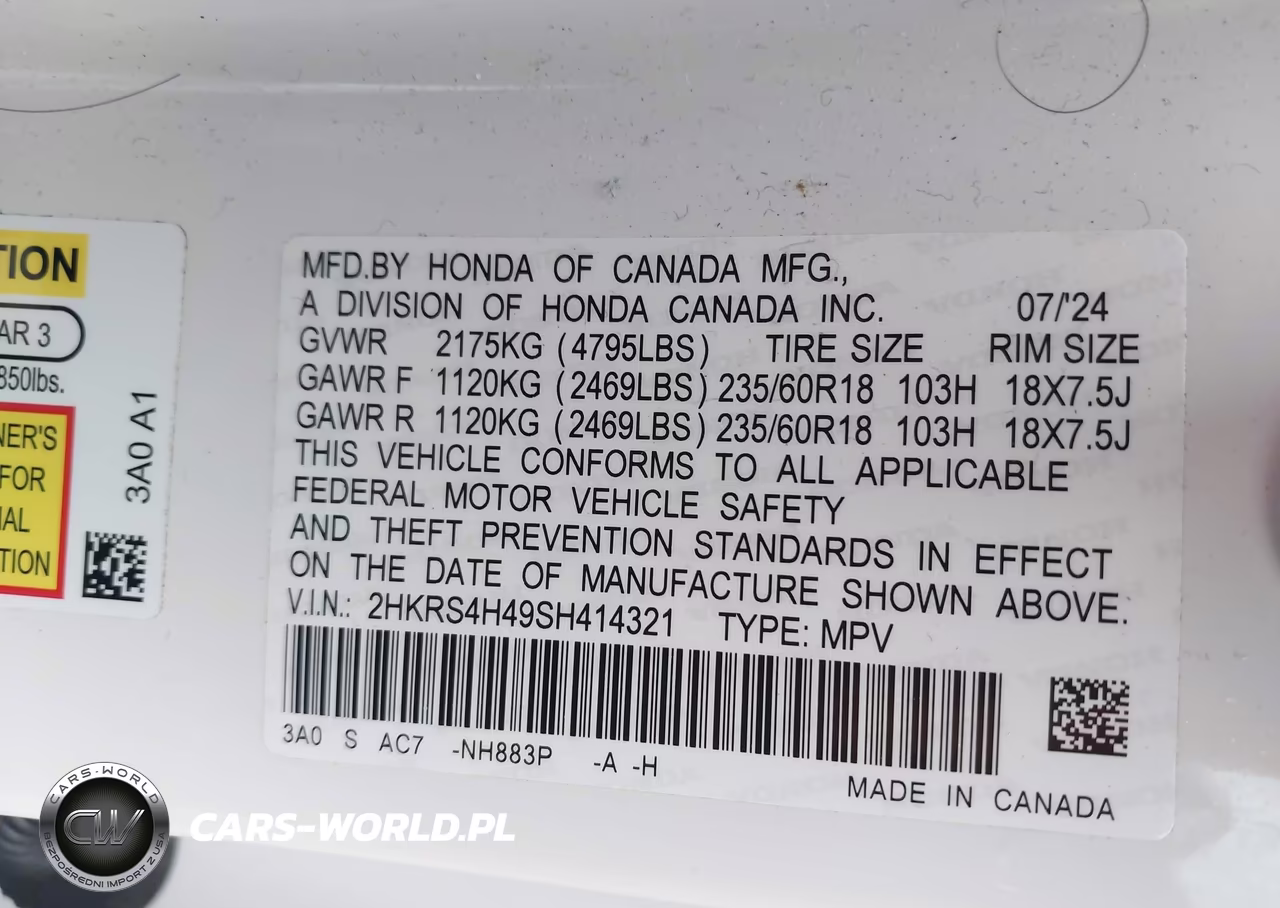 2025 Honda Cr-V Ex Awd VIN:2HKRS4H49SH414321 - 9