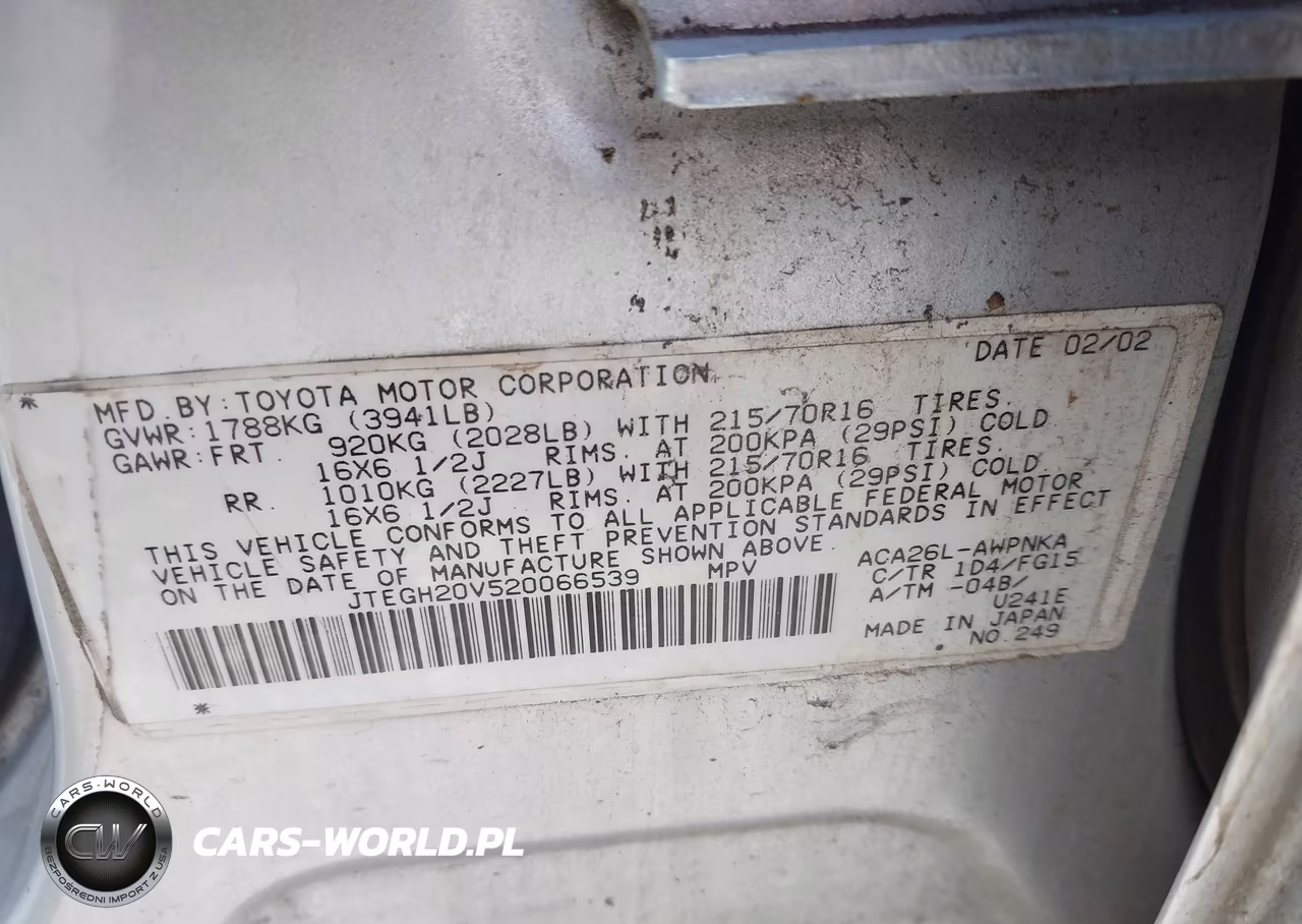 2002 Toyota Rav4 VIN:JTEGH20V520066539 - 9