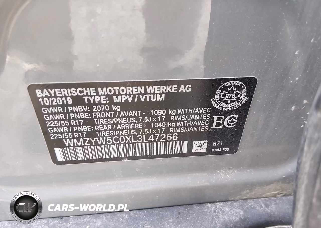 2020 Mini Countryman Cooper-Oxford Edition VIN:WMZYW5C0XL3L47266 - 9