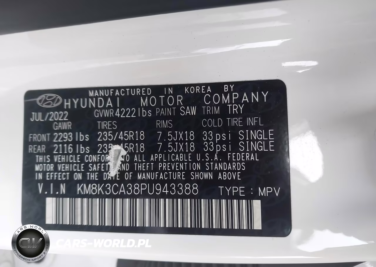 2023 Hyundai Kona N Line VIN:KM8K3CA38PU943388 - 9