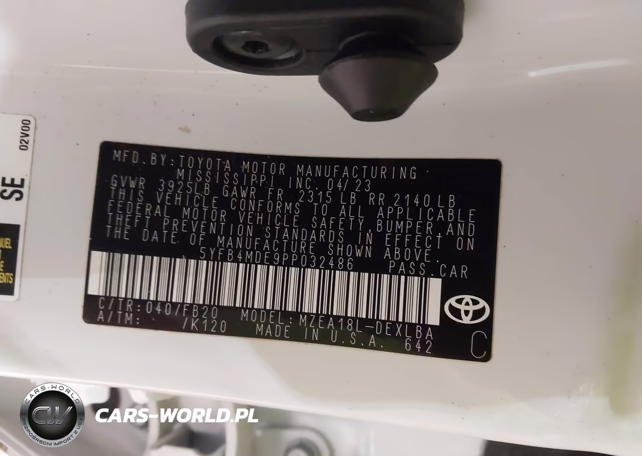 2023 Toyota Corolla Le VIN:5YFB4MDE9PP032486 - 9
