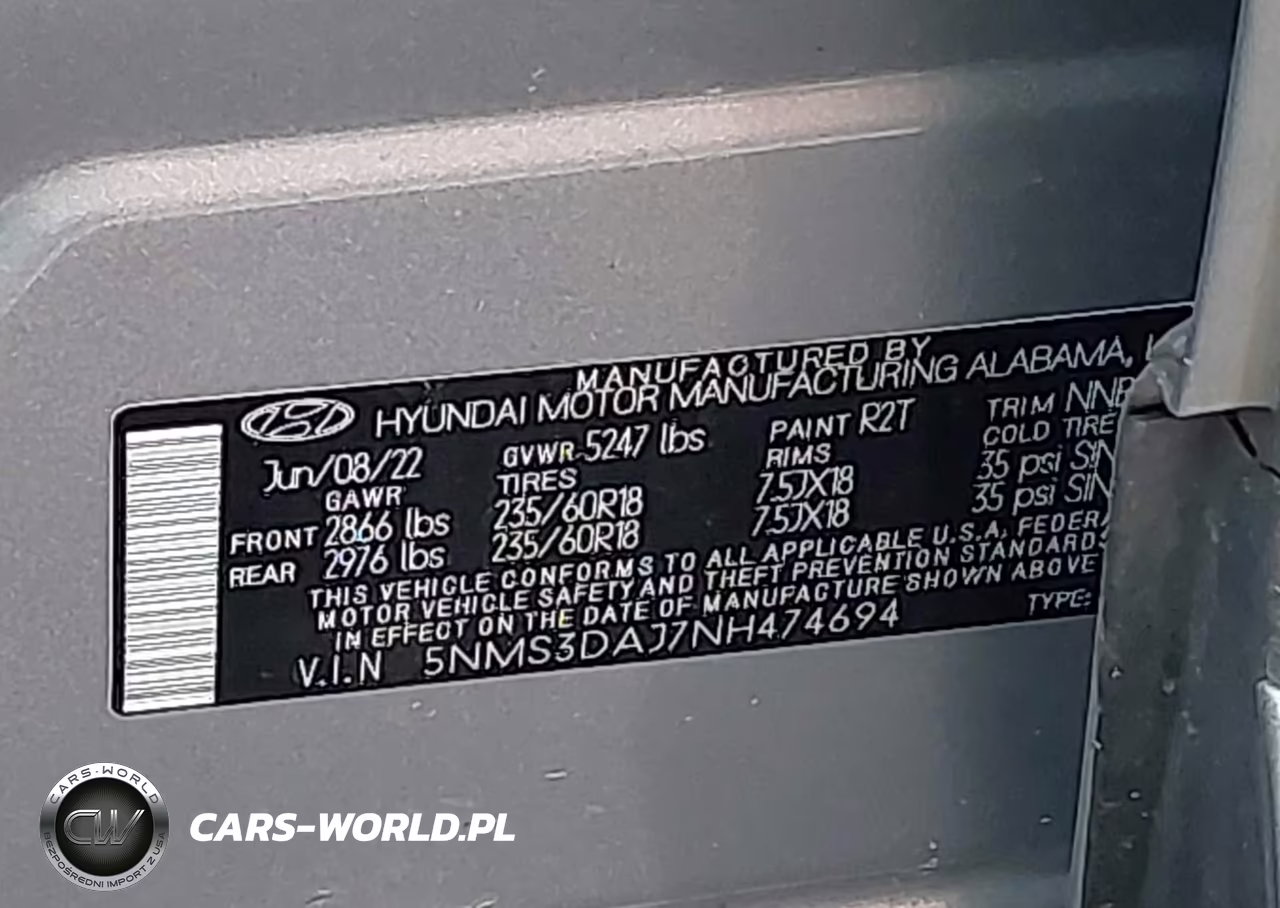 2022 Hyundai Santa Fe Sel VIN:5NMS3DAJ7NH474694 - 9