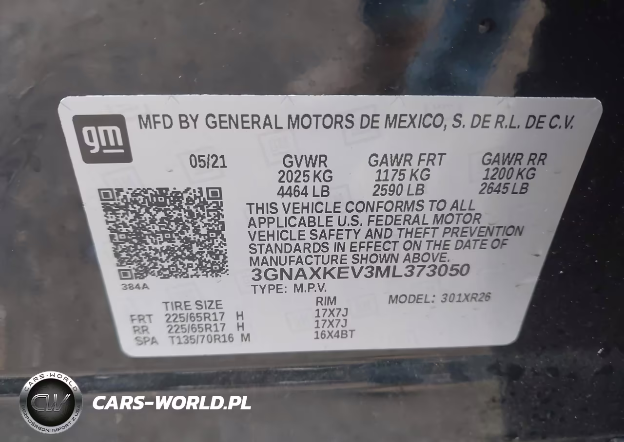2021 Chevrolet Equinox Fwd Lt VIN:3GNAXKEV3ML373050 - 9