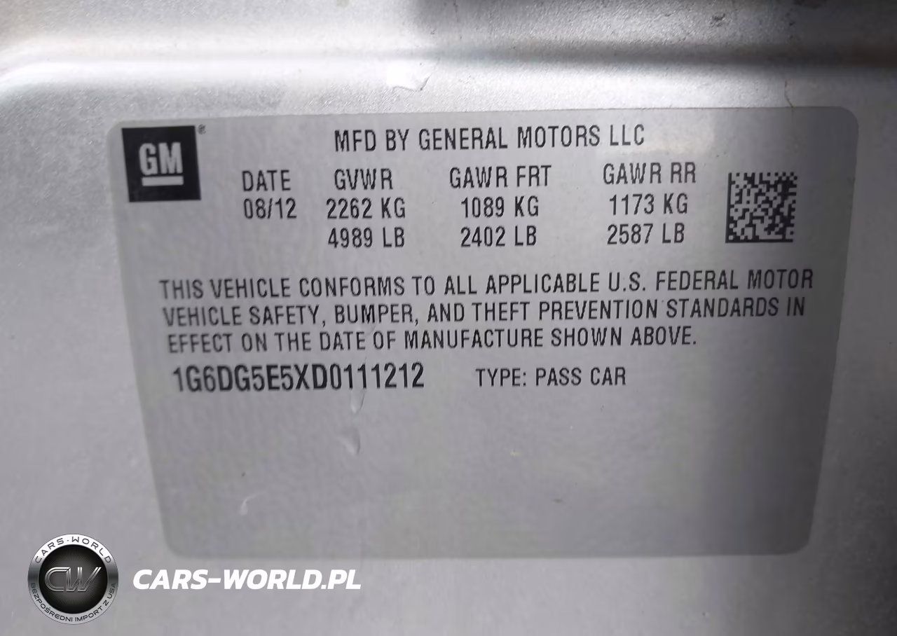 2013 Cadillac Cts Luxury VIN:1G6DG5E5XD0111212 - 9