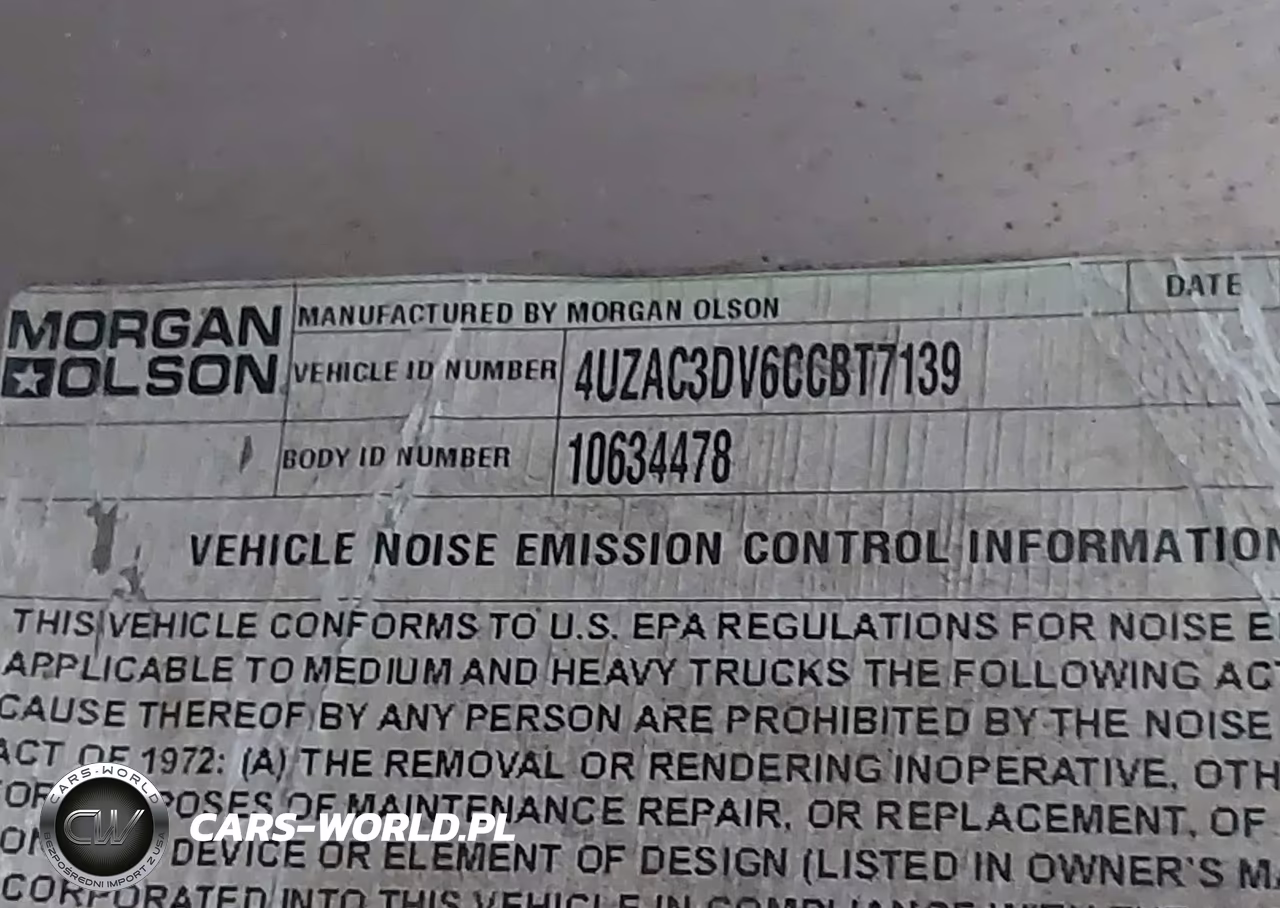 2012 Freightliner Chassis M Line Walk-In Van VIN:4UZAC3DV6CCBT7139 - 8