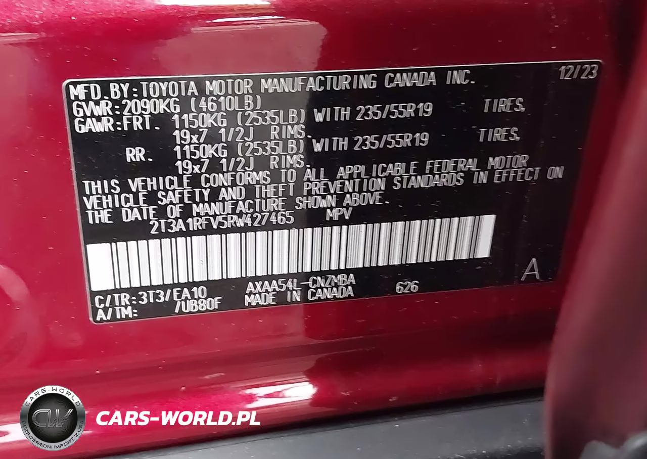2024 Toyota Rav4 Xle Premium VIN:2T3A1RFV5RW427465 - 9